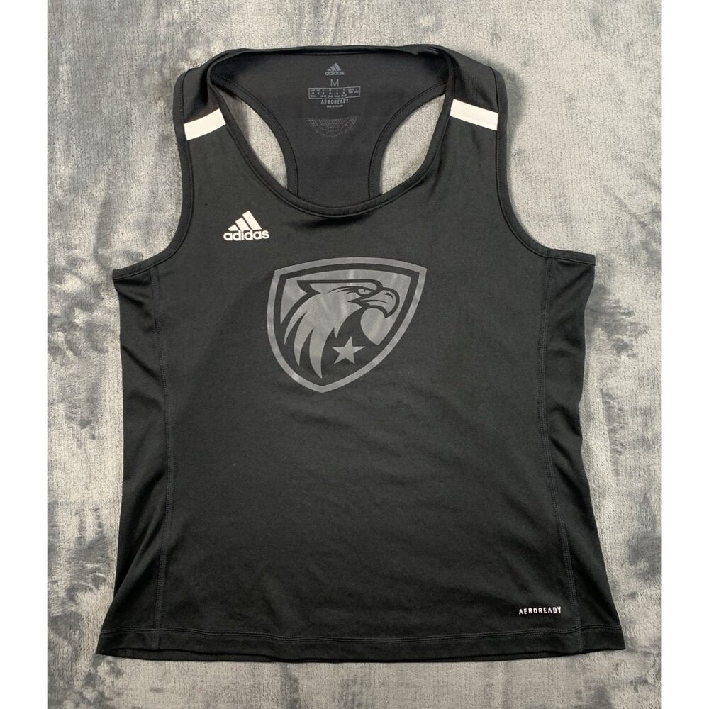 Adidas Tank Top Black Aeroready Team Tank Eagle Logo Women's M